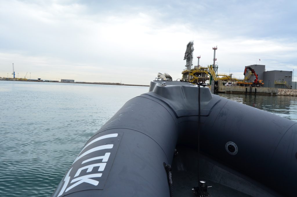 Unmanned surface vehicle Kaluga at Puerto Sagunto